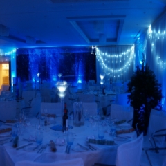 Company Party with Fire and Ice Theme Event Decor