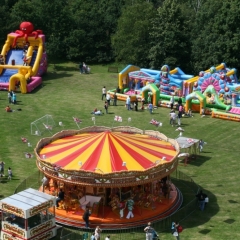 Corporate Company Fun Day Carousel Hire Giant Inflatable Hire